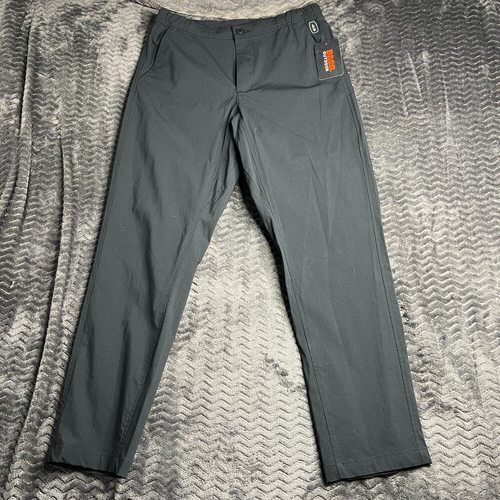 Bass Outdoor Black Elastic Waist Active Pants size S Mens NWT